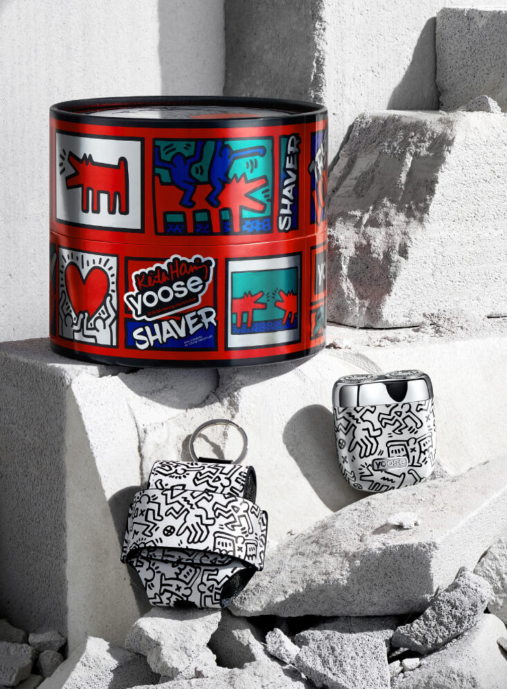 有色 x 凯斯哈林 联名MINI剃须刀